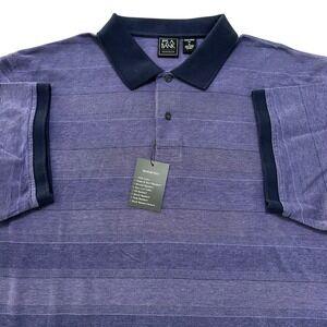 Jos A Bank Traveler Polo Mens XL 100% Cotton Wrinkle Resistant Water Repellent